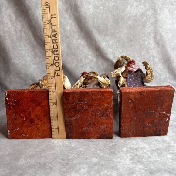 Handcrafted Paper Mache Mexican Folk Art Figurines Set Of 6 Made In Mexico READ - Picture 10 of 16